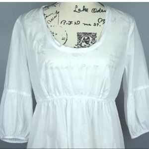 Daisy Fuentes Peasant Boho Tunic Blouse